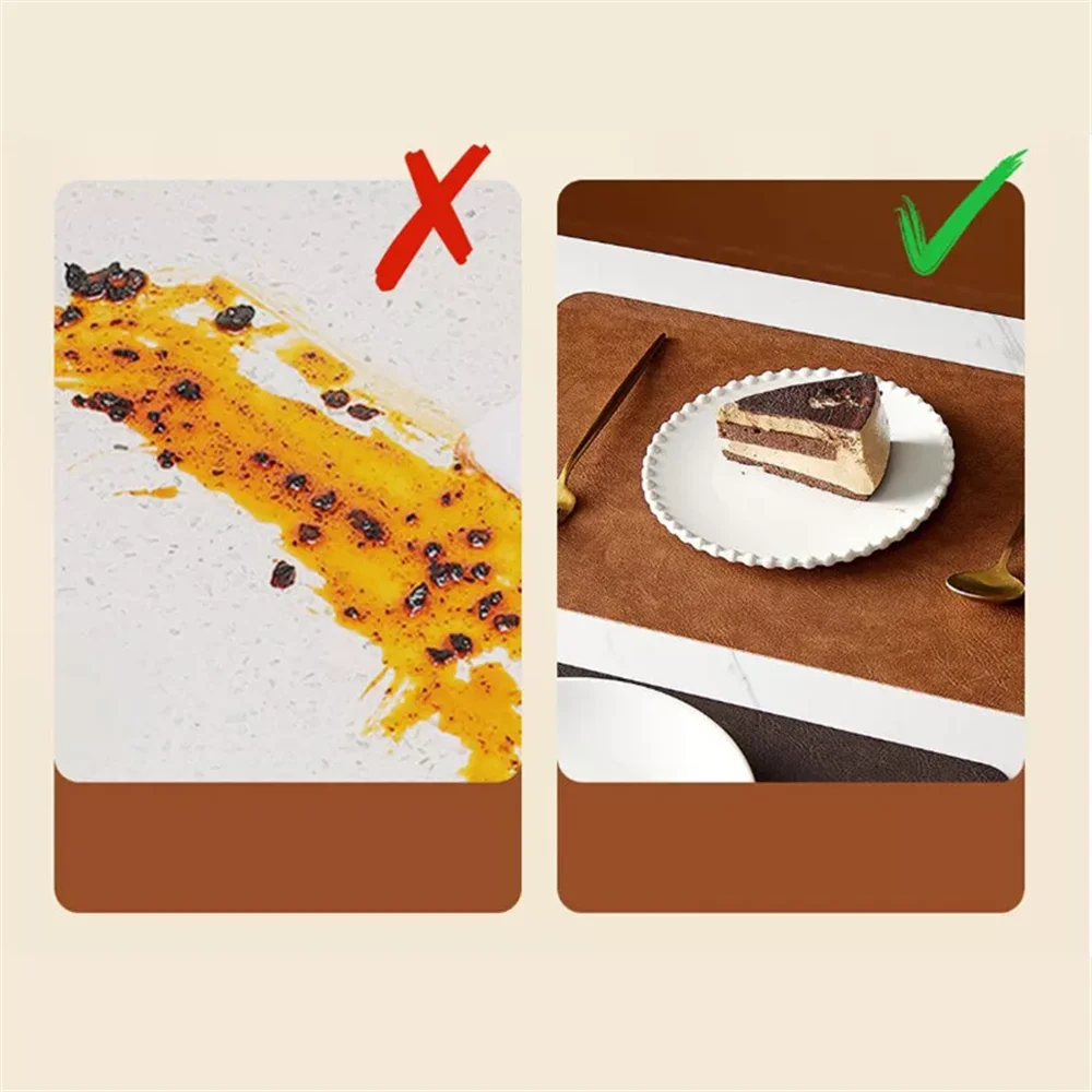 DuoMat Double-Sided Faux Leather Placemats | Heat Resistant