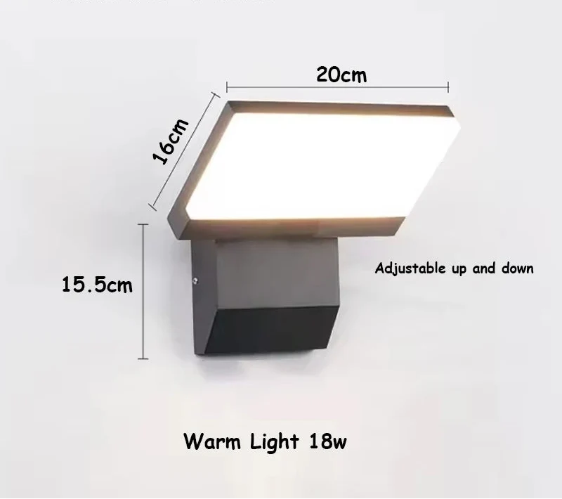 LumiFold Outdoor Wall Light | IP65 Waterproof & Motion Sensor Option