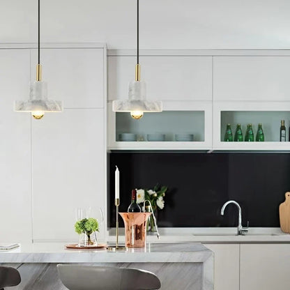 Marble Pendant Lamp | Natural Stone Postmodern Design