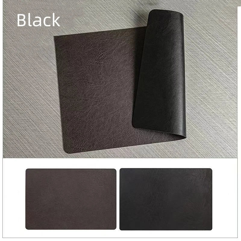 DuoMat Double-Sided Faux Leather Placemats | Heat Resistant