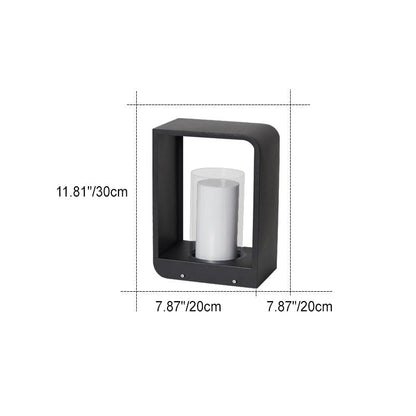 Modern Square Outdoor Lantern | Waterproof Solar LED Light