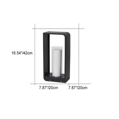 Modern Square Outdoor Lantern | Waterproof Solar LED Light