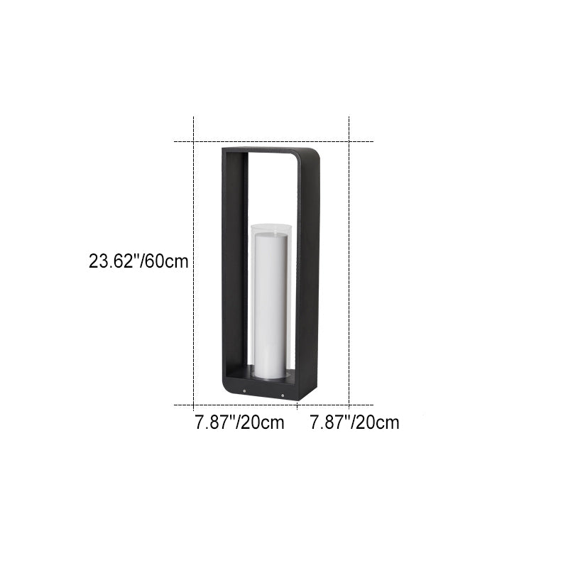 Modern Square Outdoor Lantern | Waterproof Solar LED Light