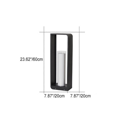 Modern Square Outdoor Lantern | Waterproof Solar LED Light