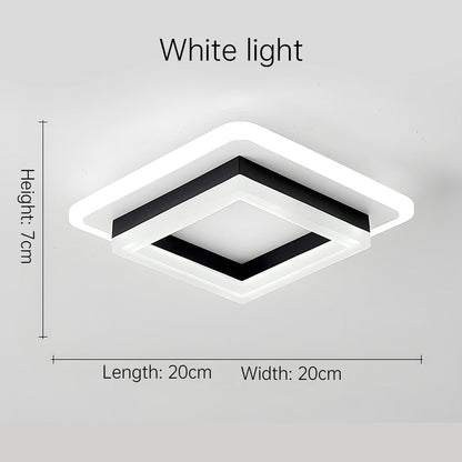 Square LED Ceiling Light | Modern Flush Mount Fixture