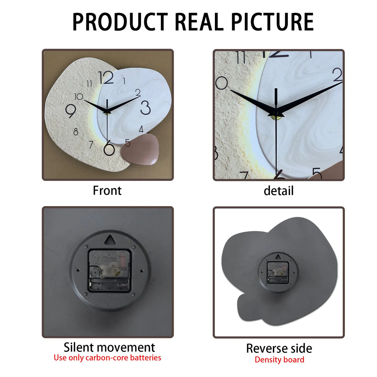 TempoStone Silent Modern Wall Clock