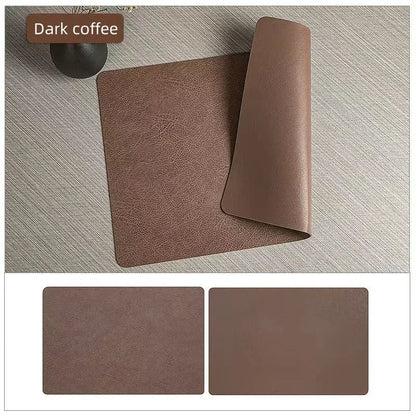 DuoMat Double-Sided Faux Leather Placemats | Heat Resistant
