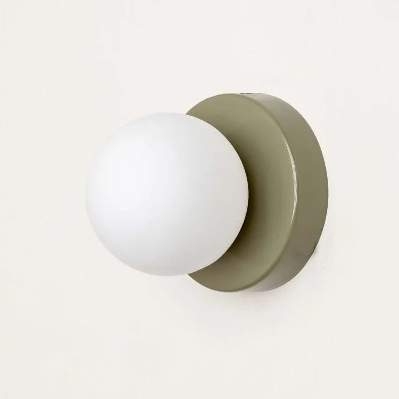 Macaron LED Wall Lamp | Modern Colored Glass Sconce
