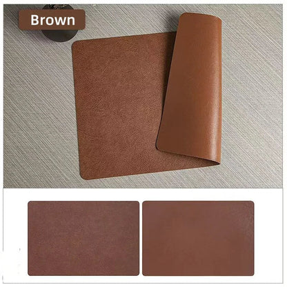 DuoMat Double-Sided Faux Leather Placemats | Heat Resistant
