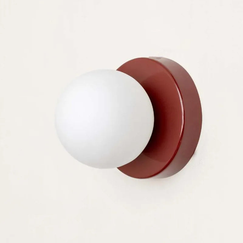 Macaron LED Wall Lamp | Modern Colored Glass Sconce
