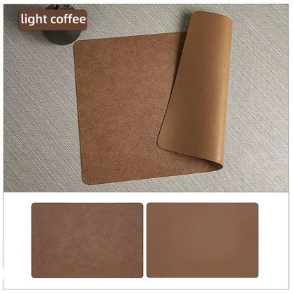 DuoMat Double-Sided Faux Leather Placemats | Heat Resistant