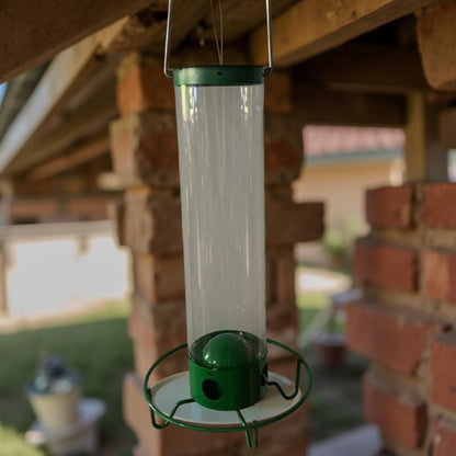 Squirrel-Proof Metal Bird Feeder | Hanging Tube Feeder