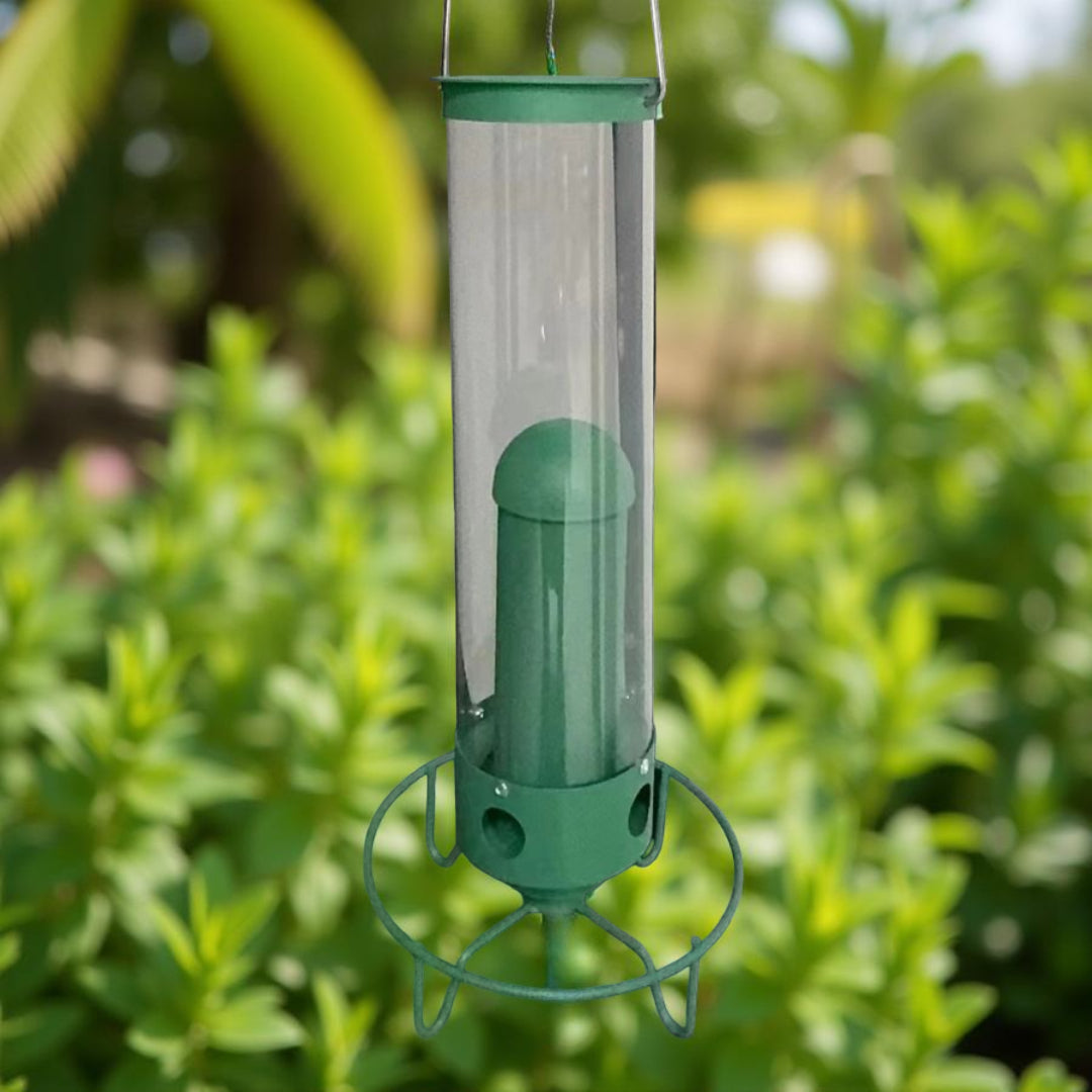 Squirrel-Proof Metal Bird Feeder | Hanging Tube Feeder