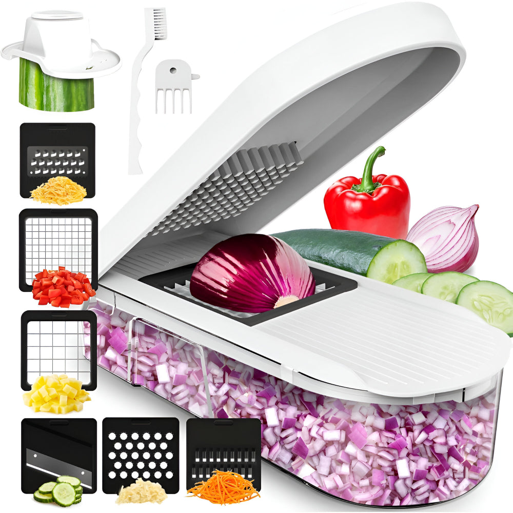 7-in-1 Vegetable Chopper | Manual Food Prep Cutter Set