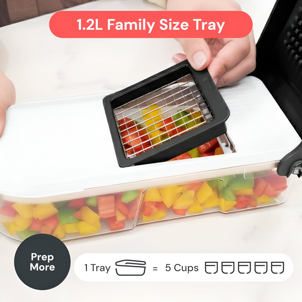 7-in-1 Vegetable Chopper | Manual Food Prep Cutter Set