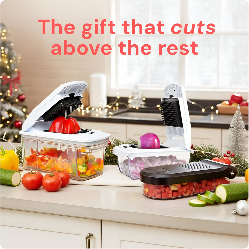 7-in-1 Vegetable Chopper | Manual Food Prep Cutter Set