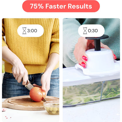 7-in-1 Vegetable Chopper | Manual Food Prep Cutter Set