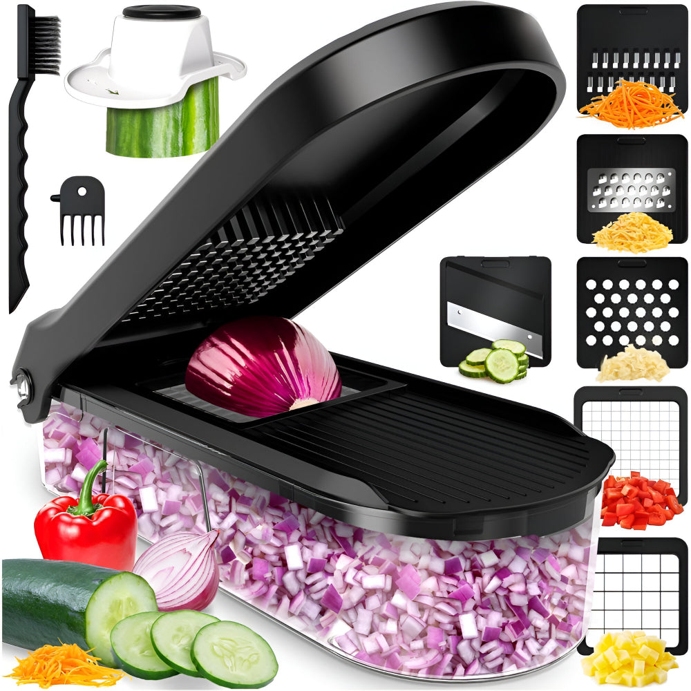 7-in-1 Vegetable Chopper | Manual Food Prep Cutter Set