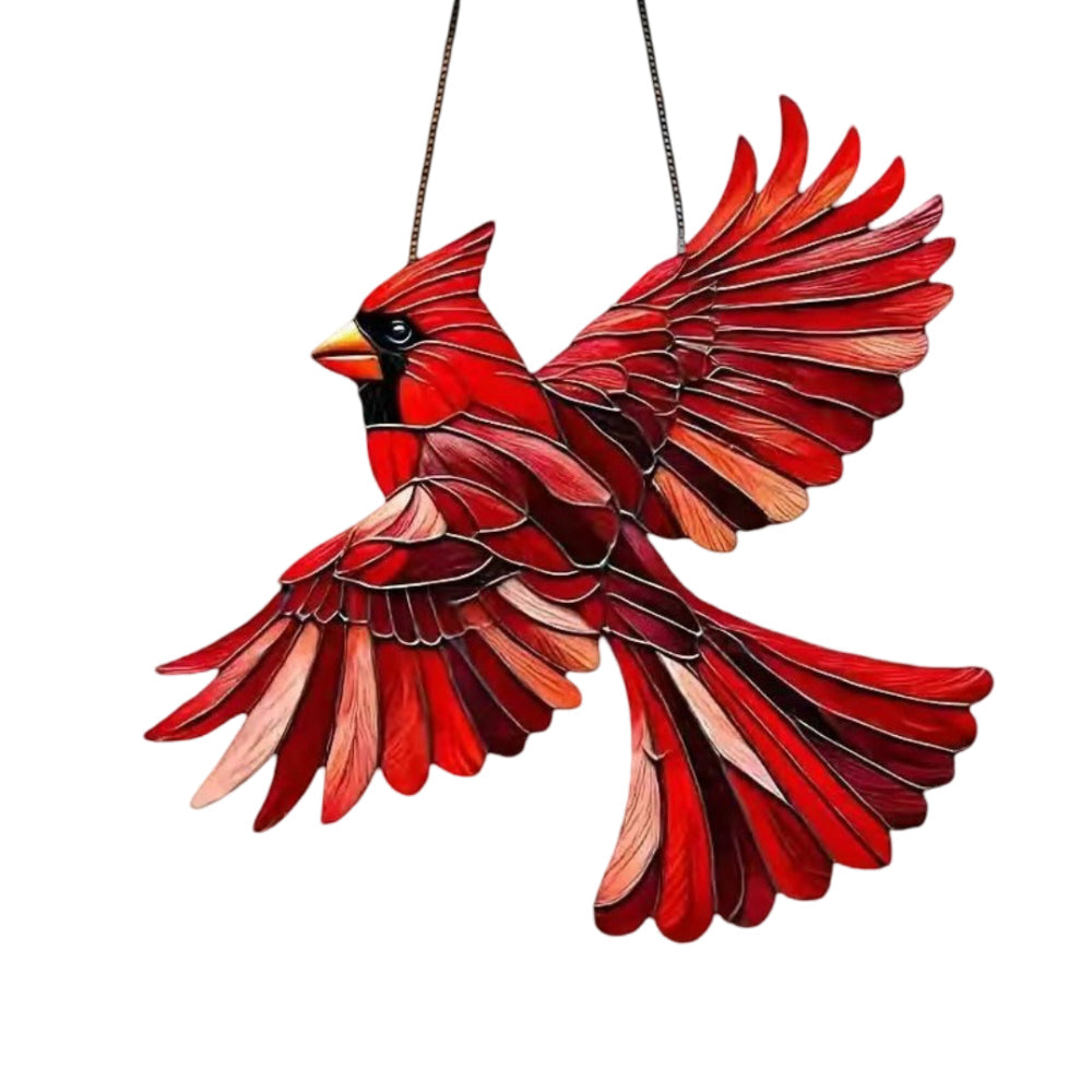 Stained Glass Bird Suncatcher | Hanging Window Decor