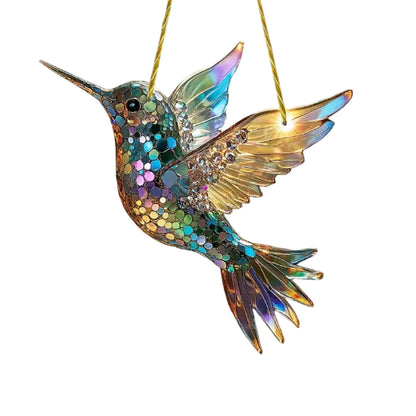 Stained Glass Bird Suncatcher | Hanging Window Decor