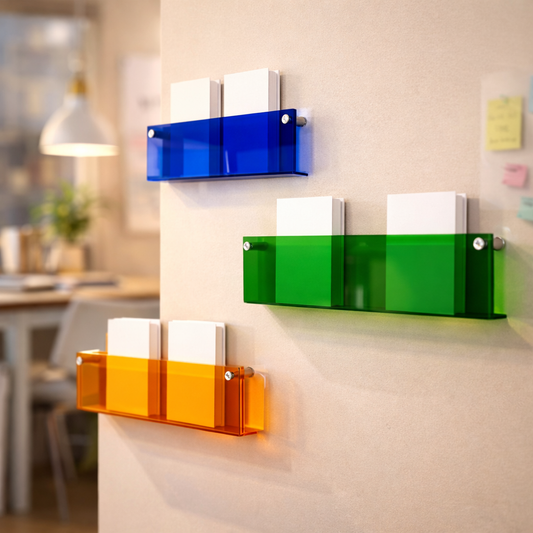Acrylic Floating Wall Shelf | Magazine & Book Display Ledge