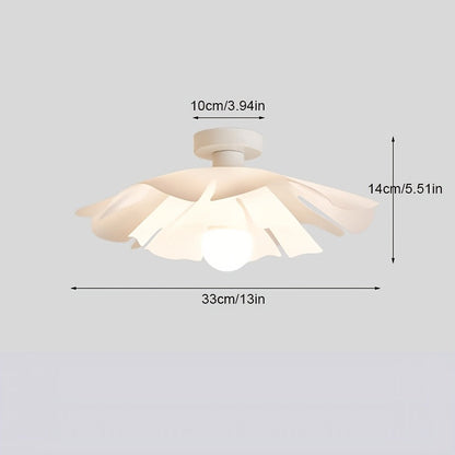 Petal Flower Ceiling Light | Modern Floral Semi Flush Mount Fixture