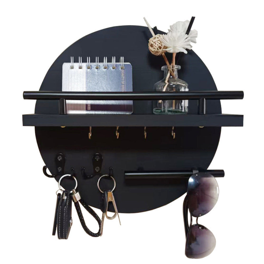 Round Wooden Key Holder | Stylish & Eco-Friendly Wall Organizer