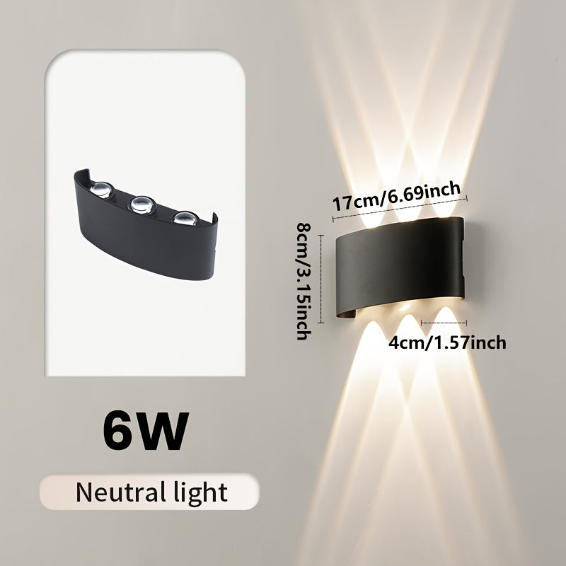 Modern Dual Beam LED Wall Light | Indoor & Outdoor IP55