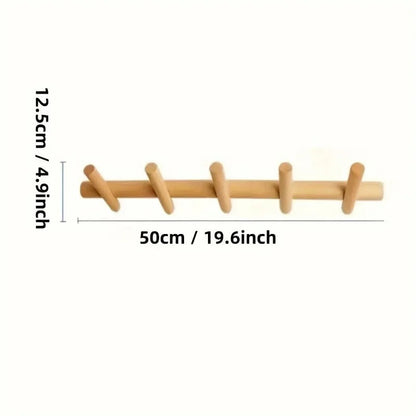Maeve Wall Rack | Solid Oak Organizer