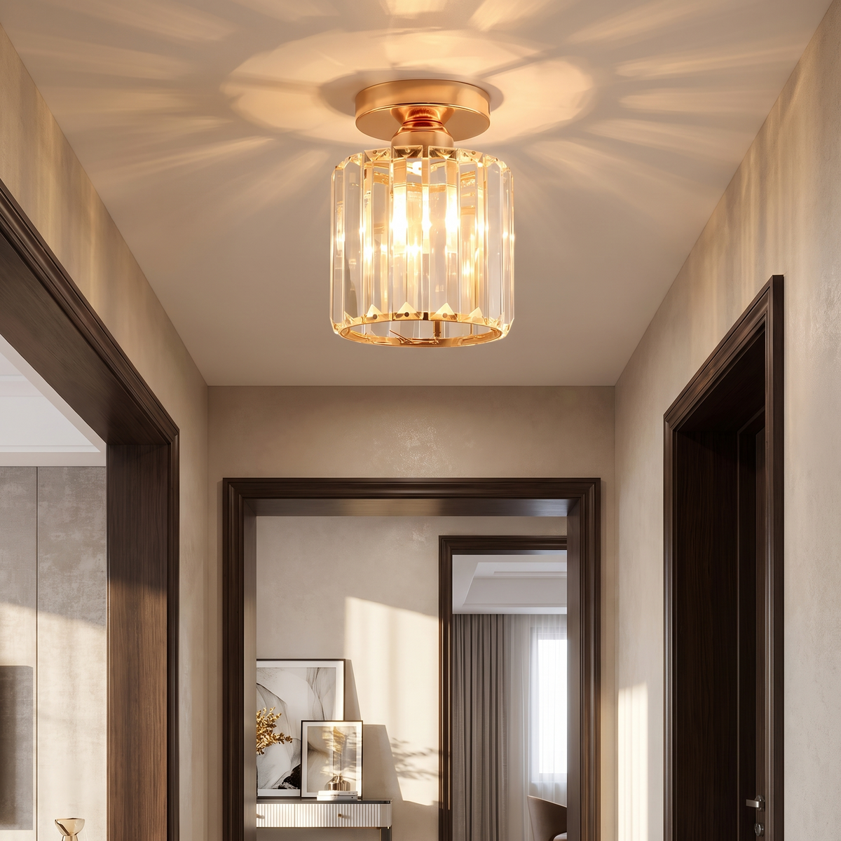 Crystal Ceiling Light