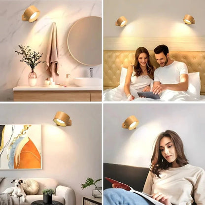 Rechargeable LED Wall Light | Adjustable Magnetic Mount
