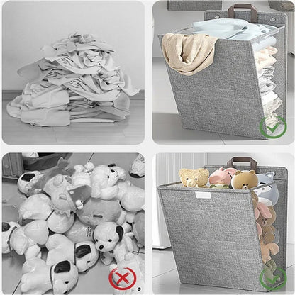 Wallora Wall-Mounted Laundry Basket | Foldable Adhesive Hamper