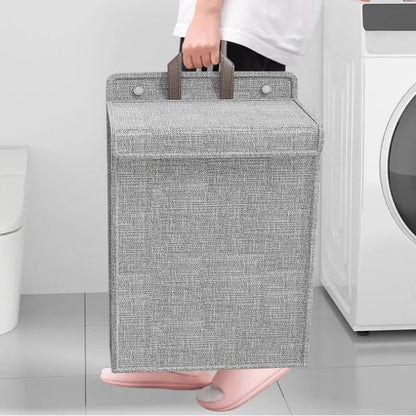 Wallora Wall-Mounted Laundry Basket | Foldable Adhesive Hamper